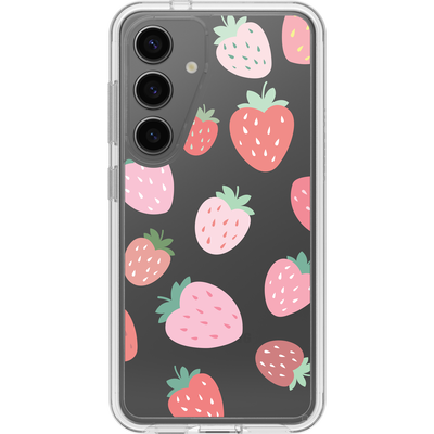 Galaxy S24 Symmetry Series Clear Strawberry Case